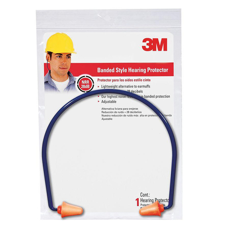 3M Banded Ear Plugs, 28 dB 90537-80025T